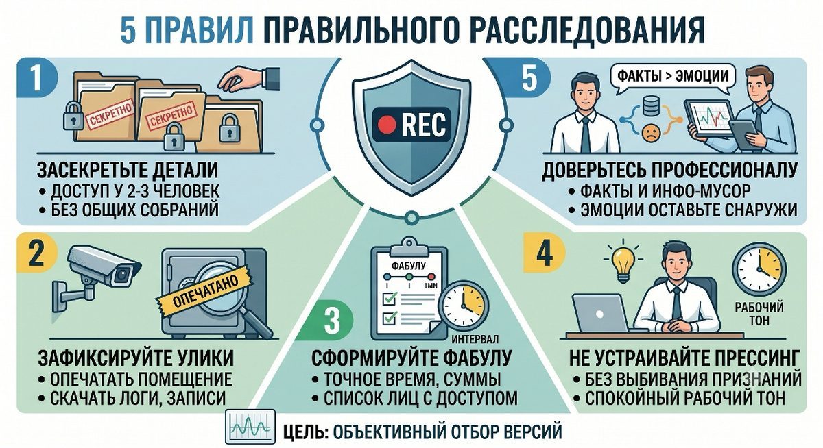 Регламент действий при ЧП до полиграфа